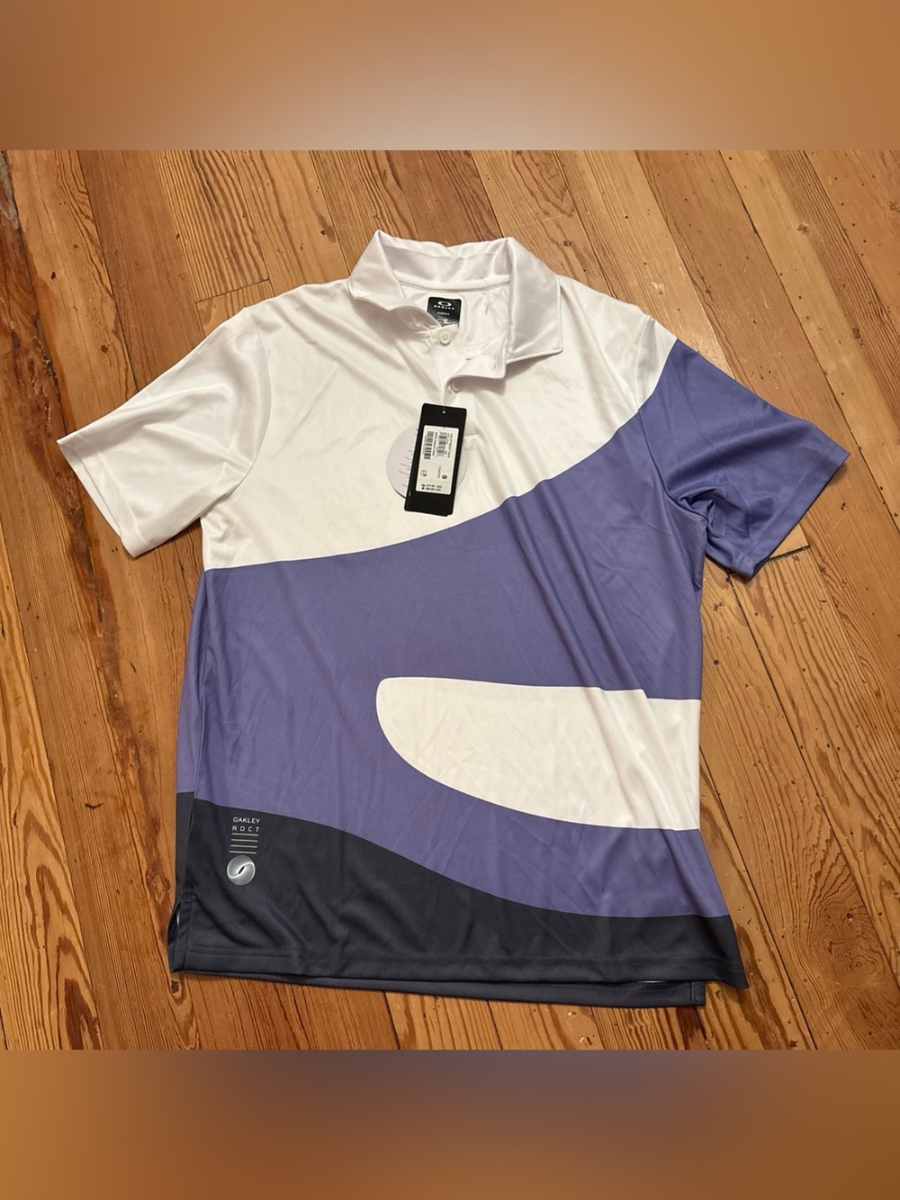 NWT Oakley Men's Reduct Wave Short Sleeve Golf Polo, New Lilac, Sz S